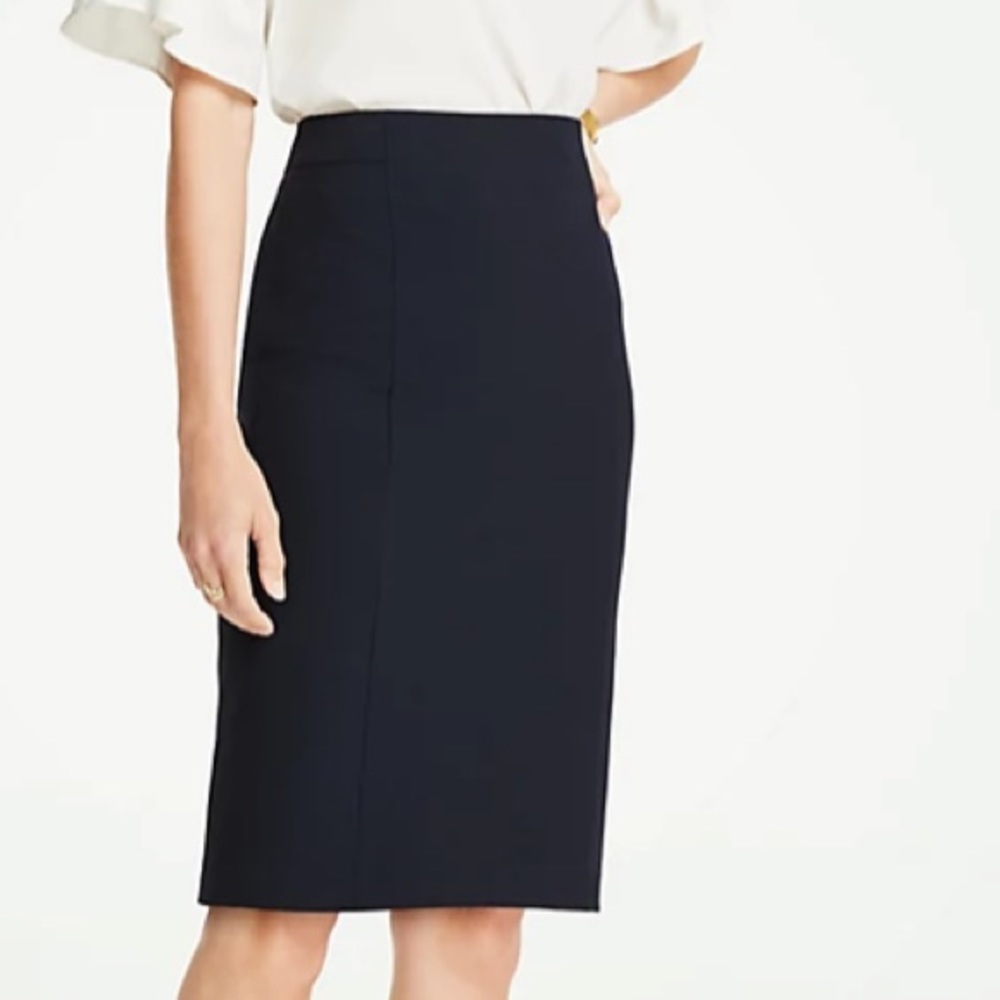 Ann Taylor Seasonless Stretch Seamed Pencil Skirt